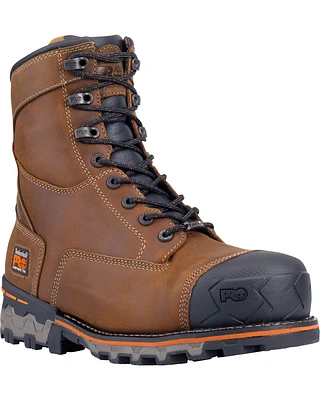 Timberland Men's Brown PRO Boondock 8" Work Boots - Composite Toe