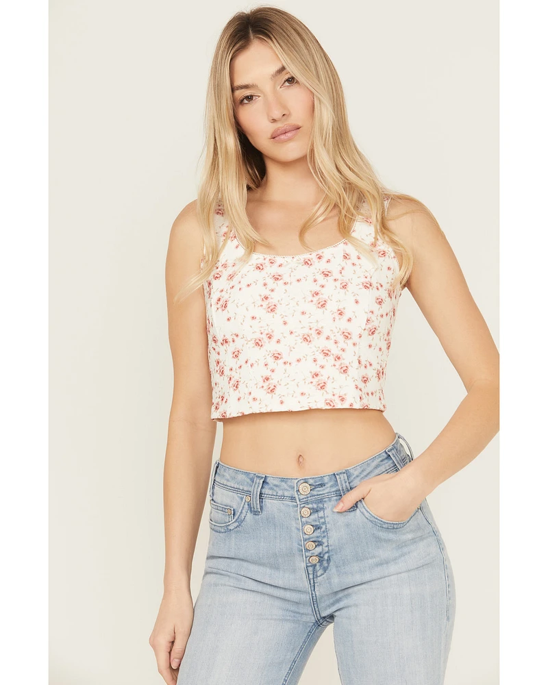 Shyanne Women's Floral Print Corset Top