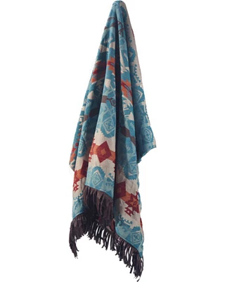 Carstens Turquoise Chamarro Throw Blanket