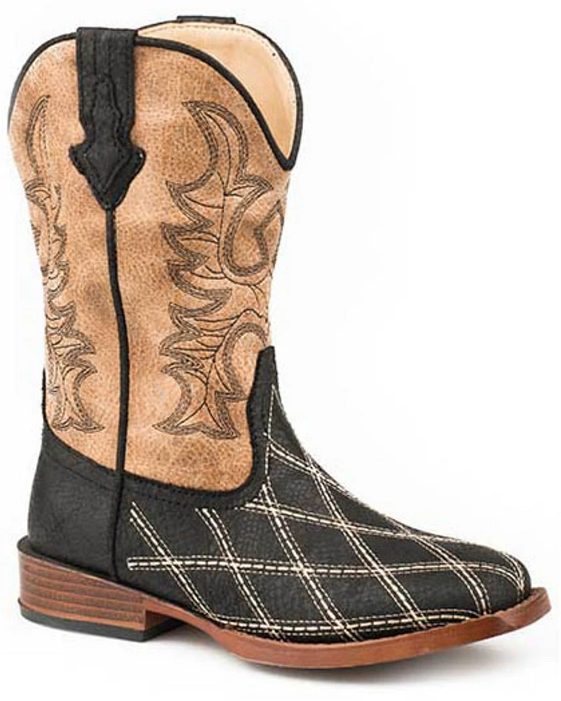 Roper Boys' Embroidery Foot Western Boots - Square Toe