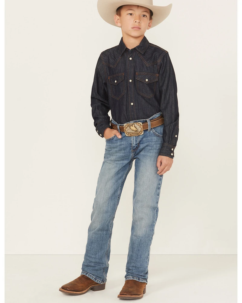 Wrangler Boys' Medium Wash Bootcut Denim Jeans