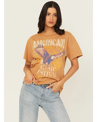 Cleo + Wolf Women's Emerson Eagle Short Sleeve Graphic Tee