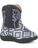Roper Infant Boys' Cowbaby Glitter Diamonds Pre-Walker Western Boots - Round Toe