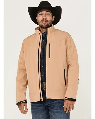 Cody James Men's Southwestern Embroidered Logo Softshell Jacket
