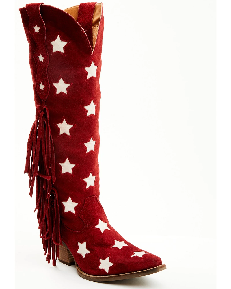 Dingo Women's Super Star Tall Suede Western Boots