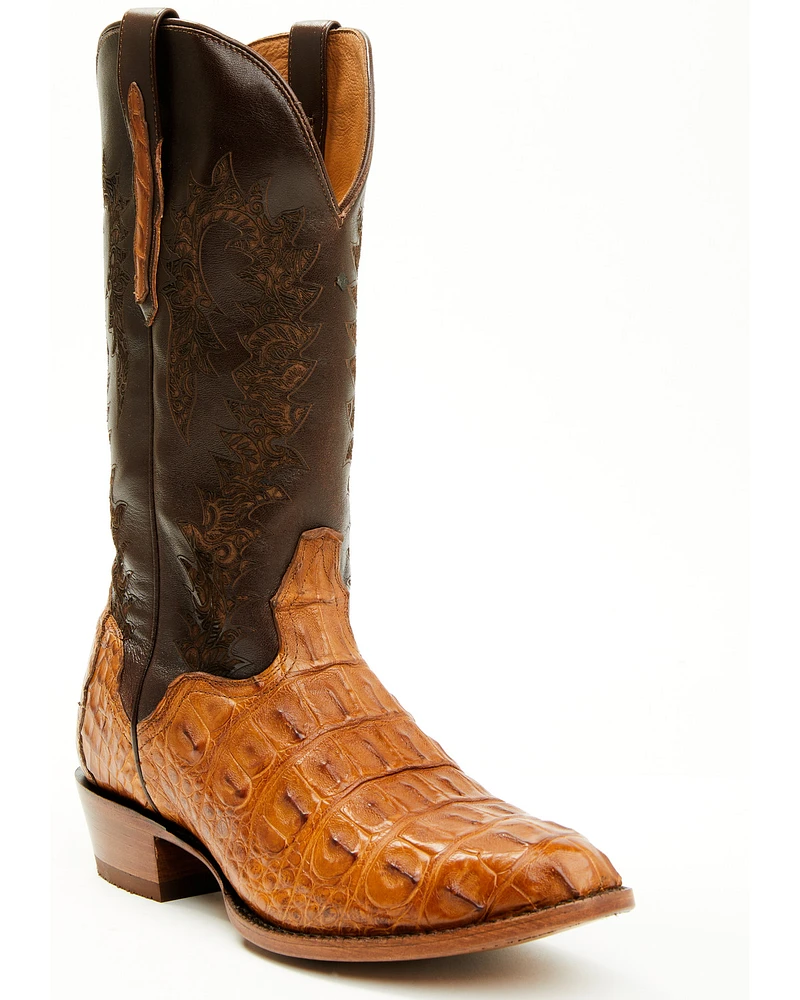 El Dorado Men's Exotic American Alligator Western Boots - Round Toe