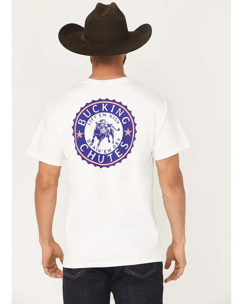 Bucking Chutes Men's Beer Cap Short Sleeve Graphic T-Shirt