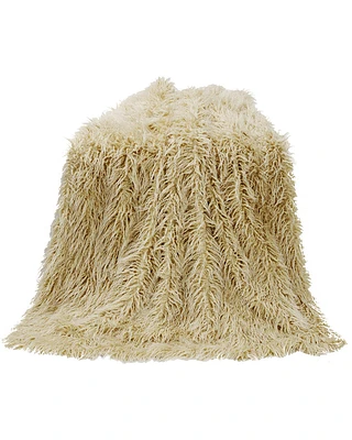 HiEnd Accents Mongolian Faux Fur Throw Blanket
