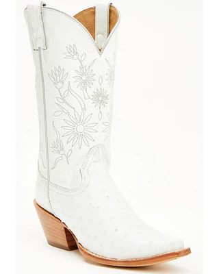 Shyanne Women's Daisie Exotic Full Quill Ostrich Western Boots - Snip Toe