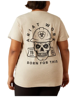 Ariat Women's Rebar Born For This Short Sleeve Graphic Work Tee