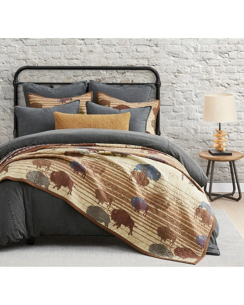 HiEnd Accents 3pc Home On The Range Reversible Quilt Set - King