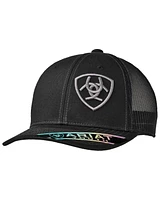 Ariat Boys' Black Logo Offset Mesh Ball Cap