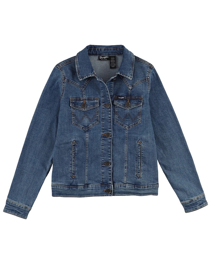 Wrangler Women's Dark Wash Classic Fit Denim Jacket