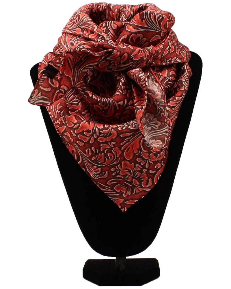 M&F Western Women's Floral & Scrolling Wild Rag Scarf