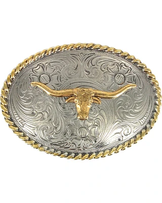 Cody James® Boy's Long Horn Oval Belt Buckle
