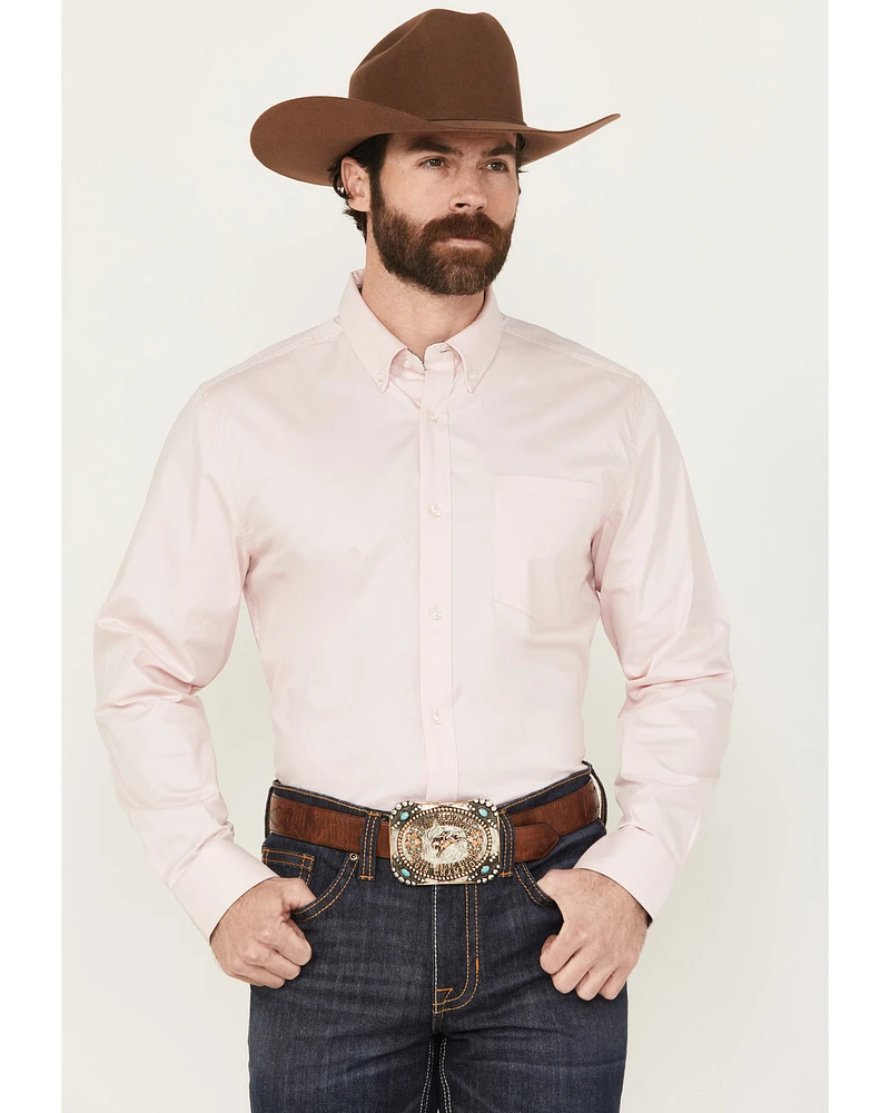Cody James Men's Basic Twill Long Sleeve Button-Down Performance Western Shirt