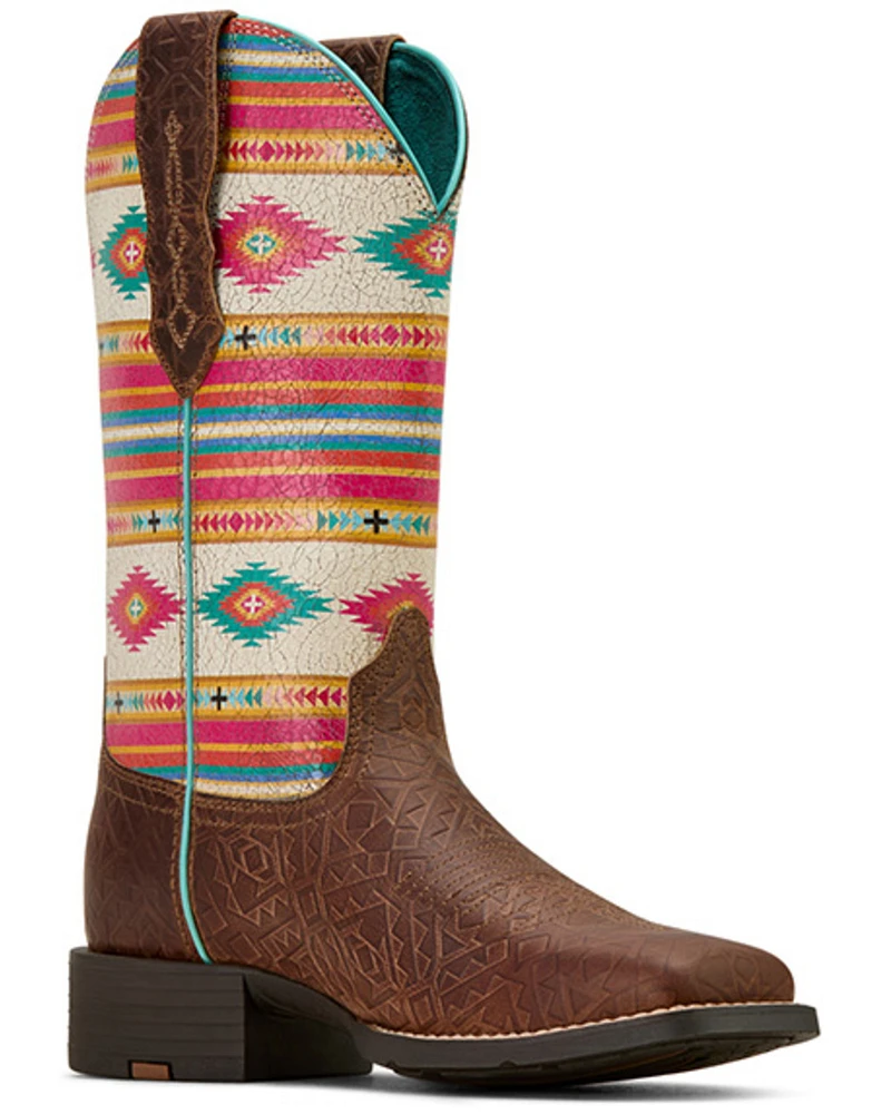 Ariat Women's Round Up StretchFit Western Boots - Broad Square Toe