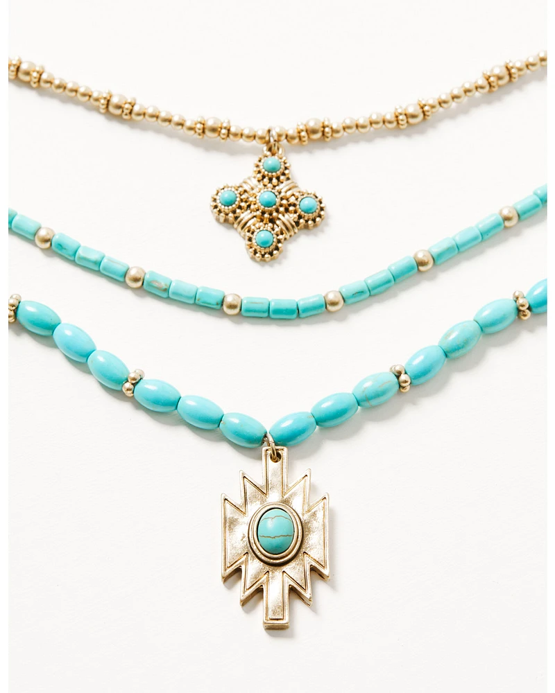 Shyanne Women's Summer Solstice Beaded Layered Necklace