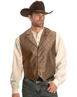 Rangewear by Scully Men's Notched Lapel Paisley Print Vest