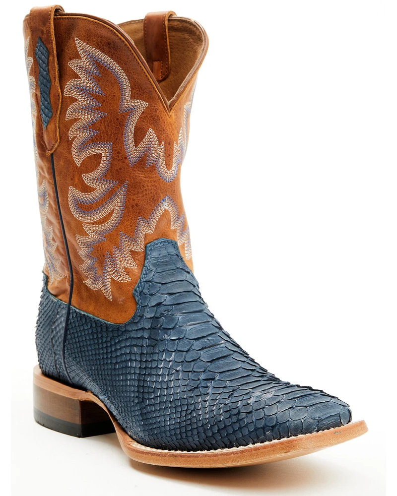 Cody James Men's Exotic Python Vulturno Western Boots - Broad Square Toe