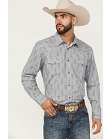 Gibson Trading Co Men's Ride The Wind Medallion Print Long Sleeve Snap Stretch Western Shirt
