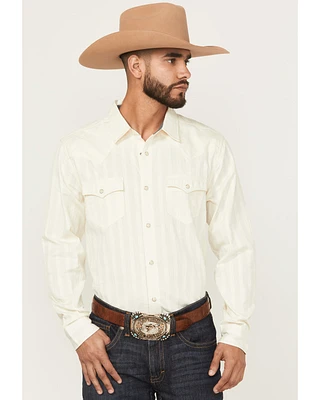 Cody James Men's Rustic Range Tonal Striped Long Sleeve Snap Western Shirt
