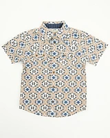 Cody James Toddler Boys' High Plains Southwestern Print Short Sleeve Western Shirt
