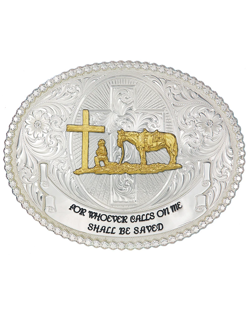 Montana Silversmiths Faith and Wisdom Western Belt Buckle