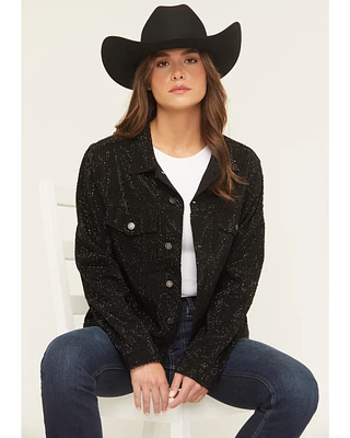 DanielXDiamond Women's Cash Embellished Denim Jacket