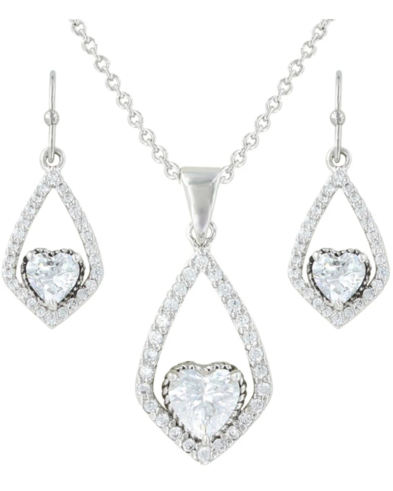 Montana Silversmiths Women's Heart Jewelry Set