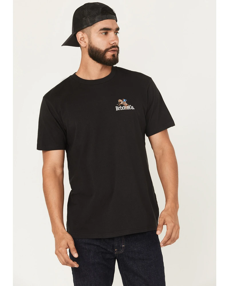 Brixton Men's Inwood Cowboy Embroidered Short Sleeve T-Shirt