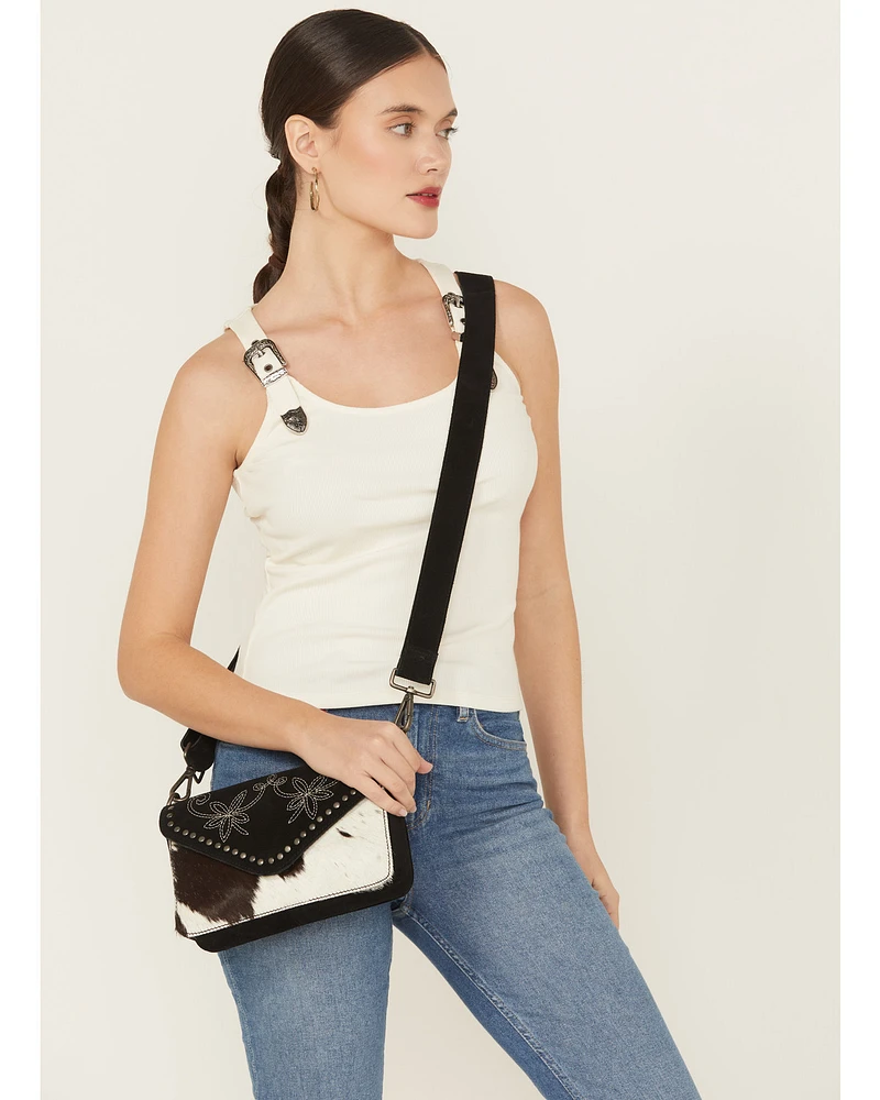 Shyanne Women's Ember Hair on Hide Crossbody Bag