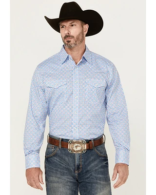 Wrangler 20X Men's Geo Print Long Sleeve Snap Stretch Western Shirt