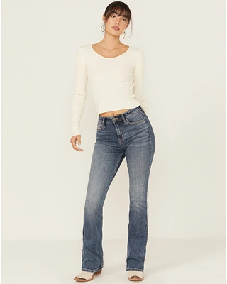 Shyanne Women's Celeste High Rise Bootcut Stretch Denim Jeans