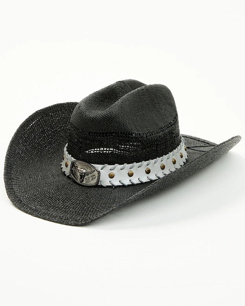 Cody James Longhorn Luke Straw Cowboy Hat