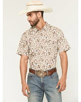 Cody James Men's Carlsbad Paisley Print Short Sleeve Snap Western Shirt