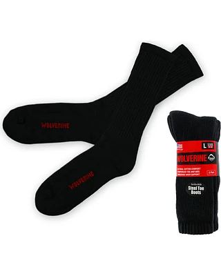 Wolverine Men's Steel Toe Boot Crew Socks