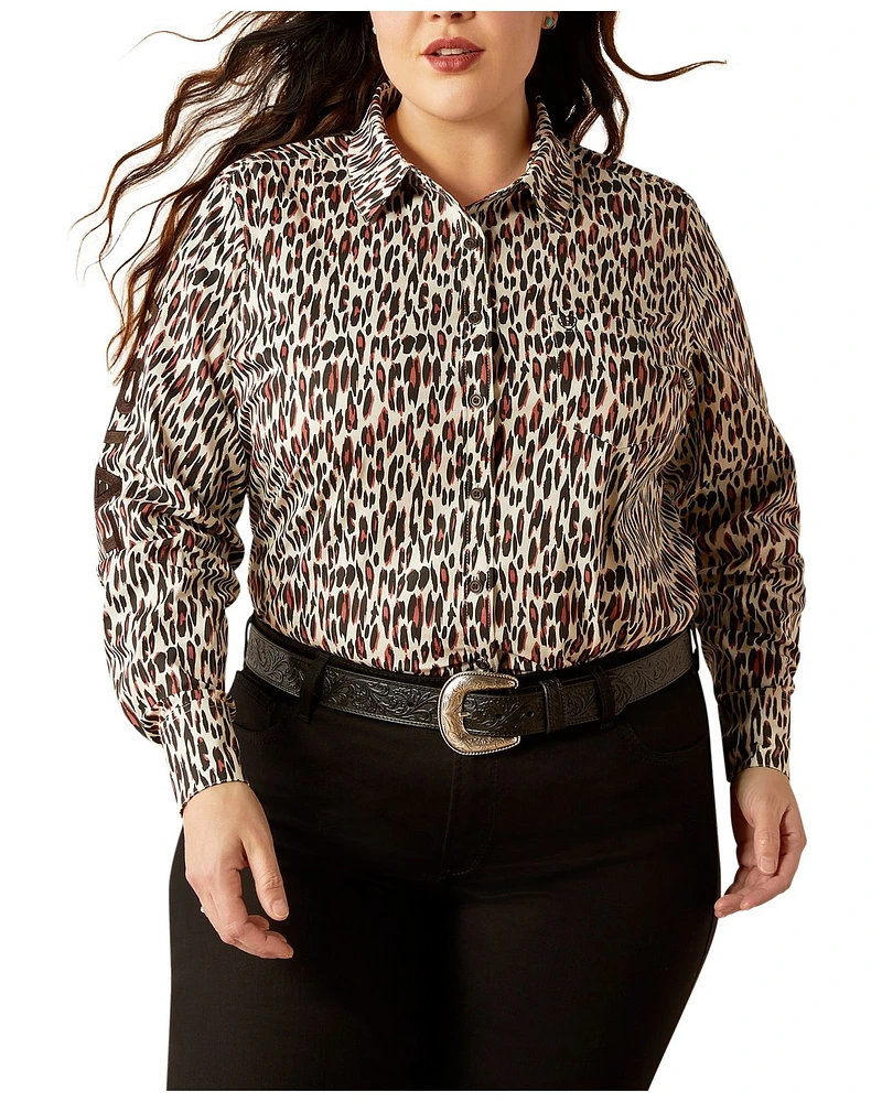 Ariat Women's Printed Team Kirby Long Sleeve Button-Down Western Shirt
