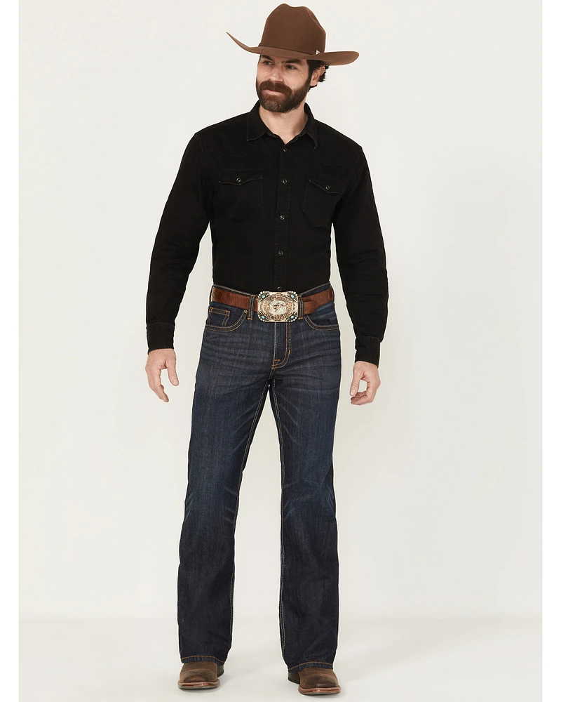Cody James Men's Night Hawk Wash Duke Relaxed Bootcut Stretch Denim Jeans