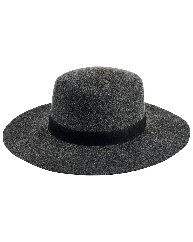 San Diego Hat Company Women's Wide Wool Boater Fashion Hat