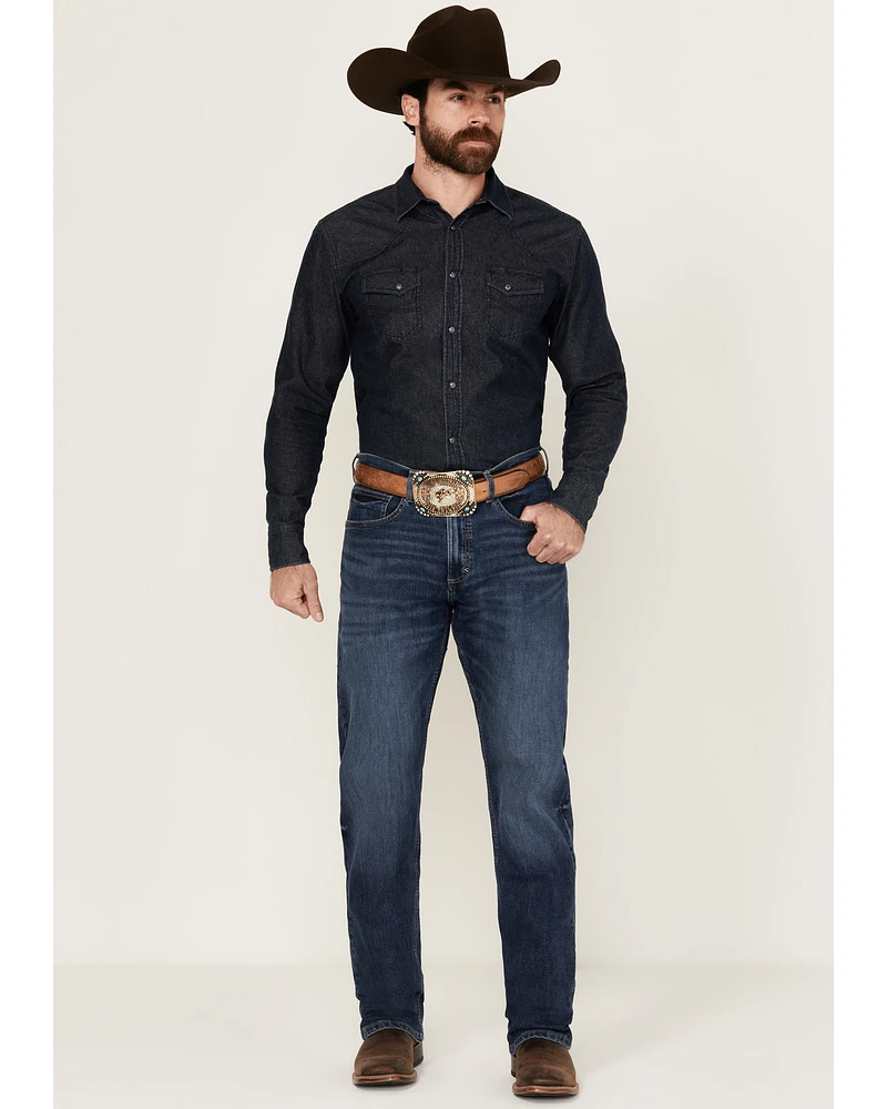 Wrangler 20X Men's Warren Medium Wash Slim Straight Stretch Denim Jeans - Tall