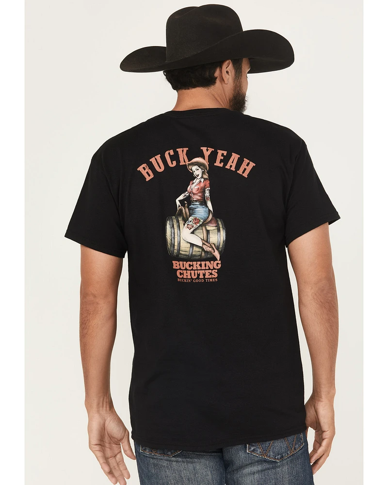 Bucking Chutes Men's Barrel Bettie Short Sleeve Graphic T-Shirt