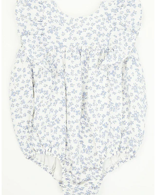 Yura Infant Girls' Printed Puff Sleeve Onesie