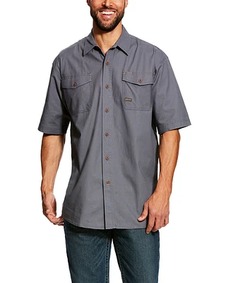 Ariat Men's Steel Rebar Made Tough VentTEK Short Sleeve Work Shirt - Tall