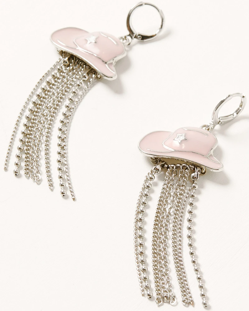 Shyanne Women's Cowboy Hat Fringe Earrings
