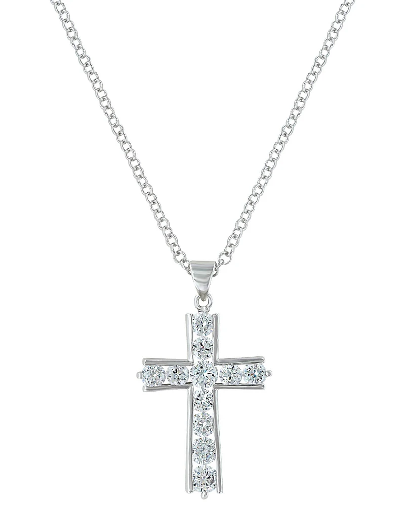 Montana Silversmiths Women's Round Brilliance Cross Necklace