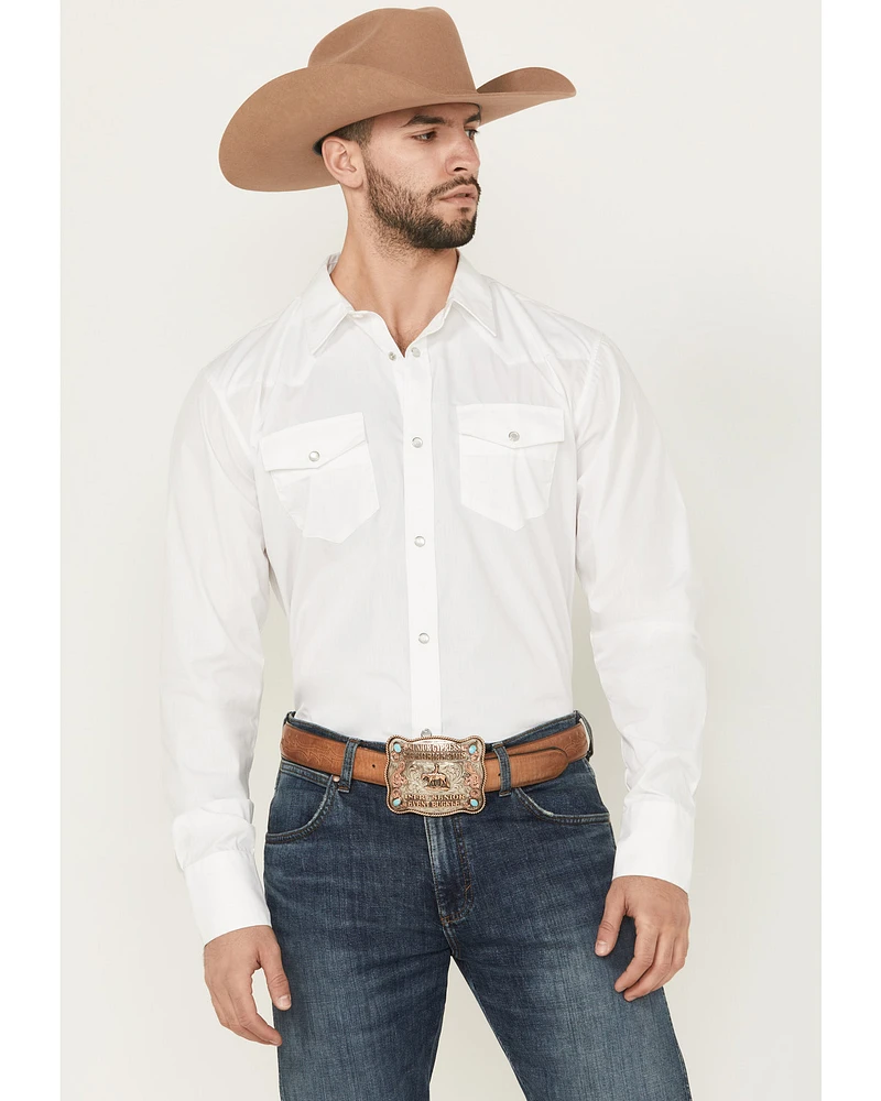 Gibson Men's Solid Long Sleeve Snap Western Shirt - Tall