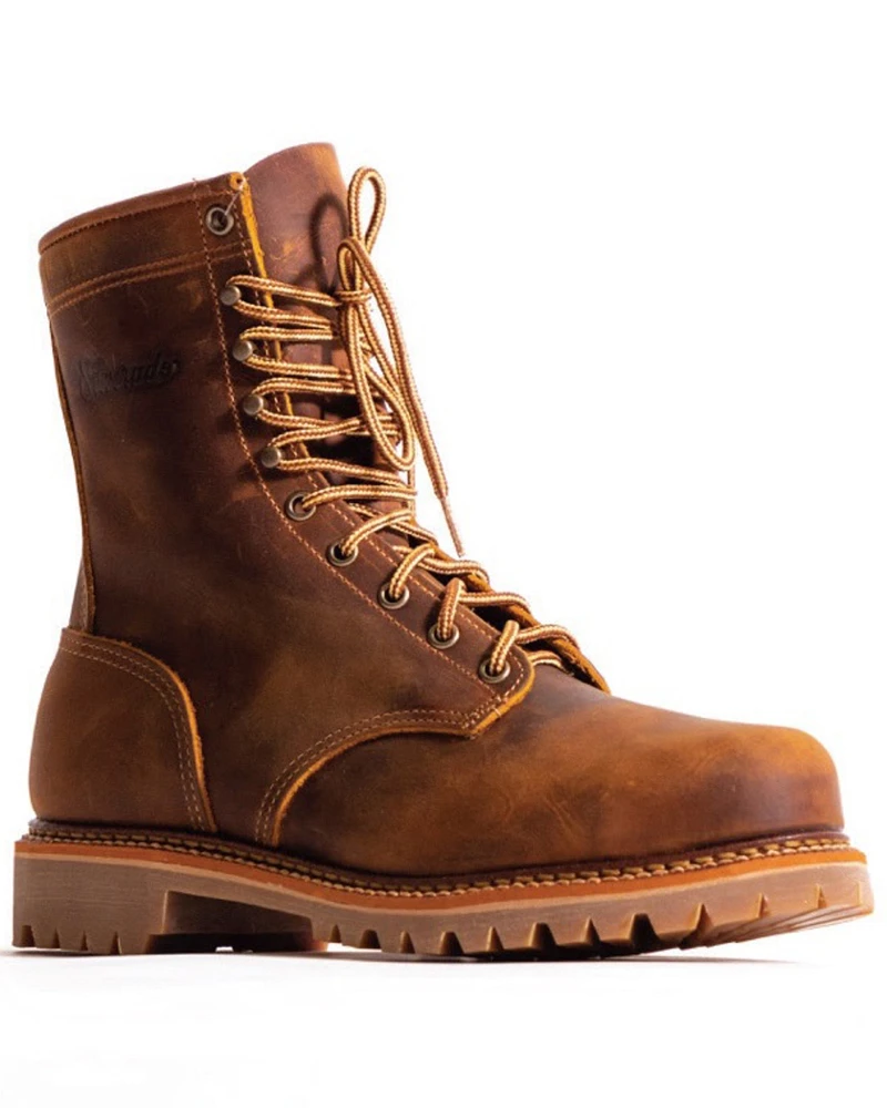 Silverado Men's 8" Lace-Up Work Boots - Soft Toe