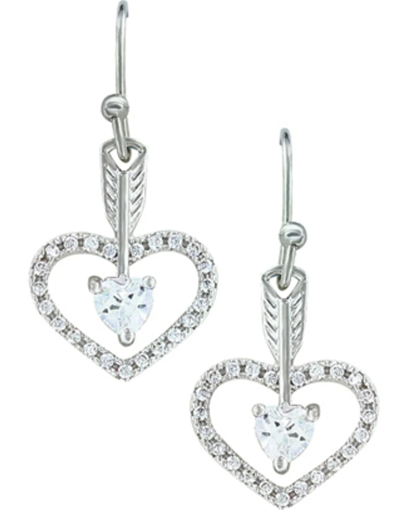 Montana Silversmiths Women's Straight to the Heart Arrow Earrings