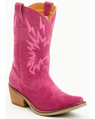 Dingo Girls' Thunder Road Suede Western Boots - Snip Toe